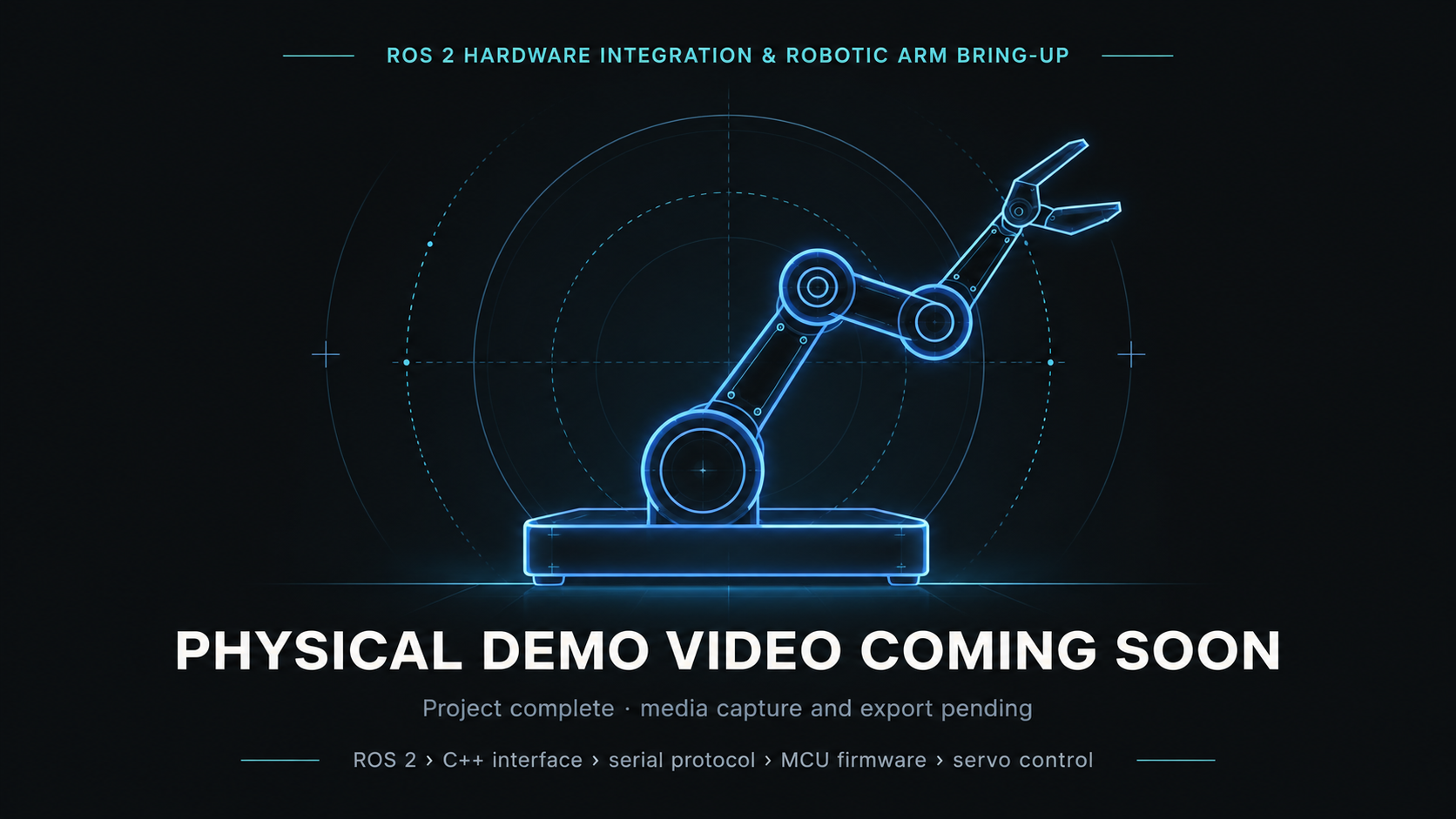 Physical demo video coming soon (placeholder graphic)